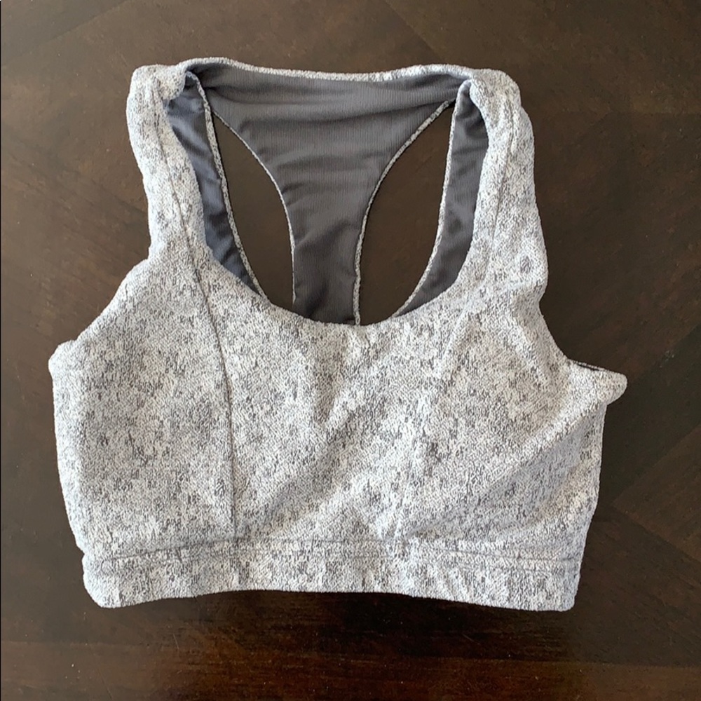 Gymshark Fleur sports bra, gray